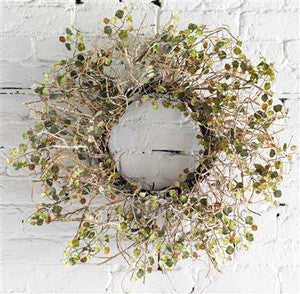 Birch Branch Wreath with Mini Leaves - 26"