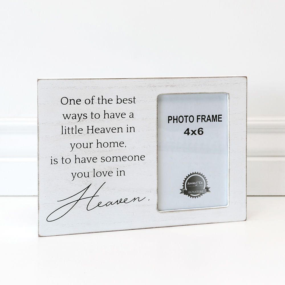 Love Memorial Photo Frame - White & Black