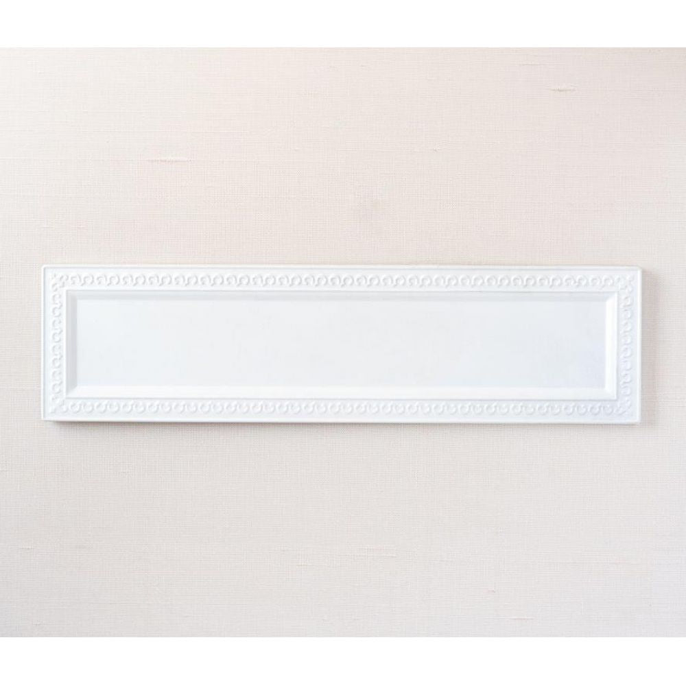 18" White Magnetic Metal Embossed Sign