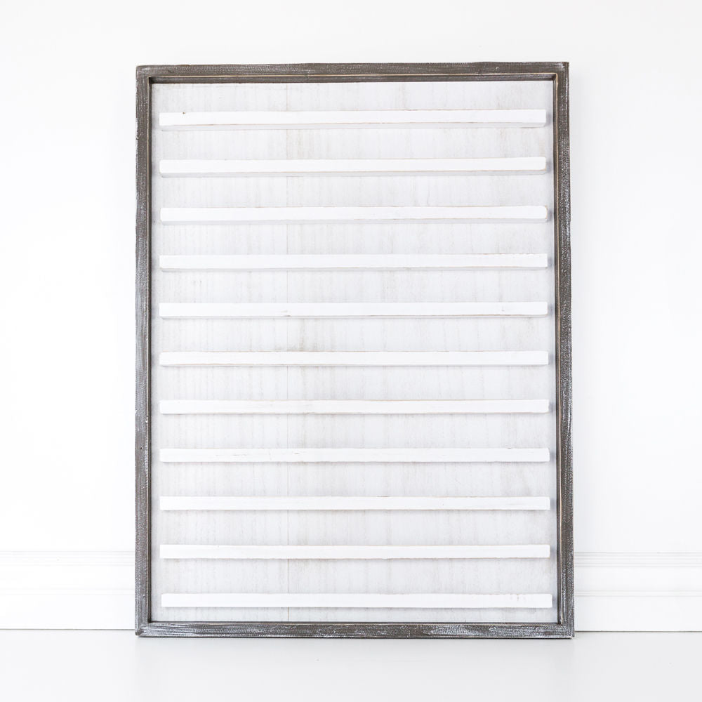 24x32 Wood Frame Letterboard in White