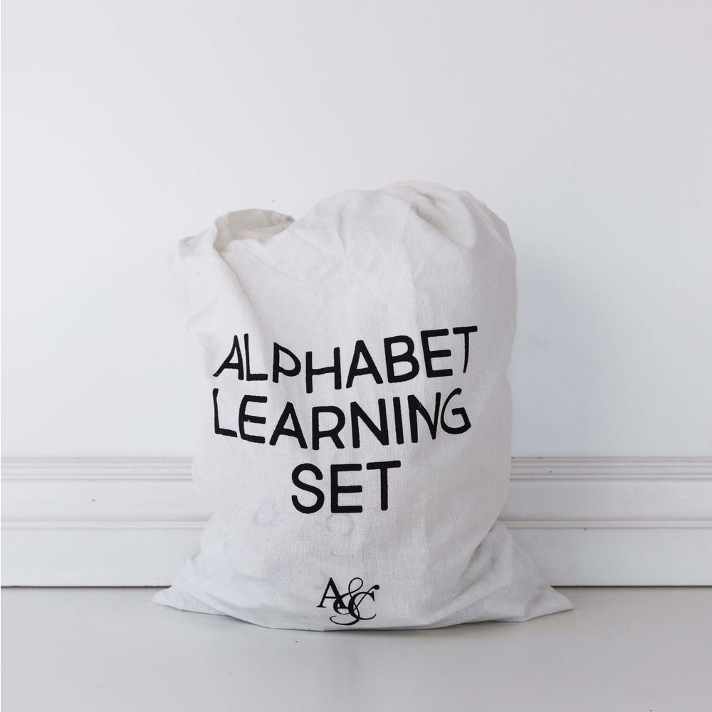 Dwella Decor 130-Piece Wooden Letterboard Learning Set
