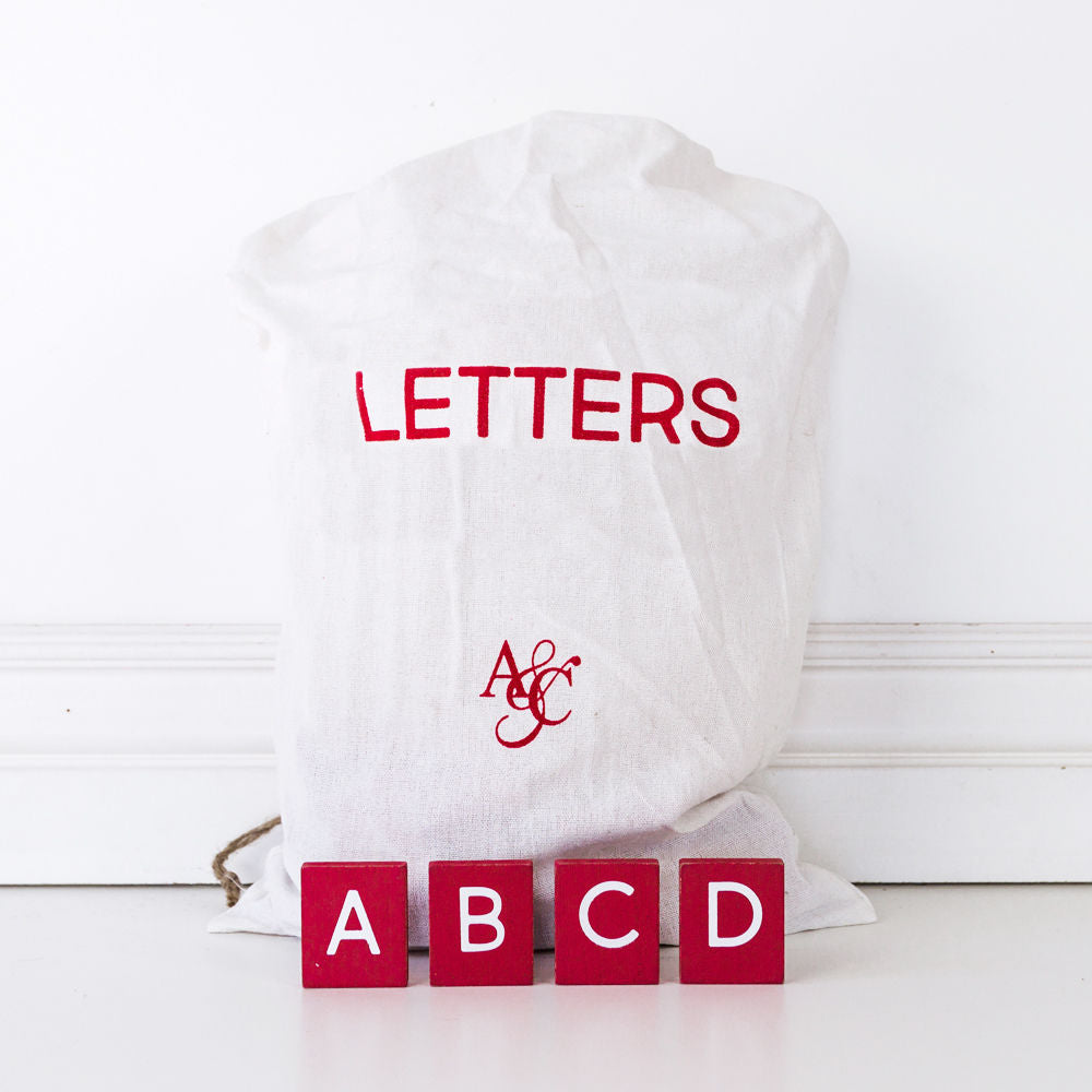 Dwella Decor Red & White Letterboard Letter Tile Set