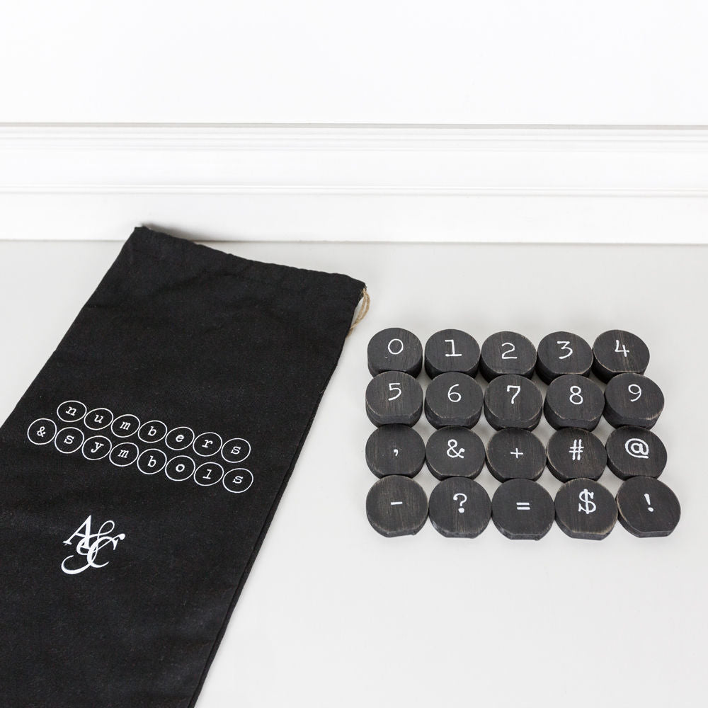Letterboard Type Key Number & Symbol Set