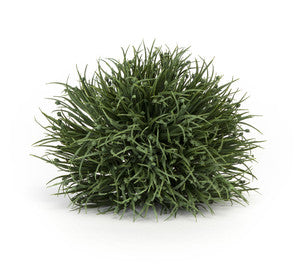 6" Faux Half Orb Grass Plant