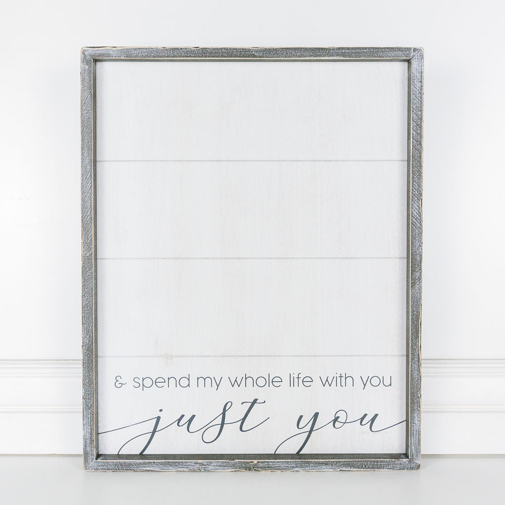 Reversible Wood Framed Love Sign - Celebrate & Love
