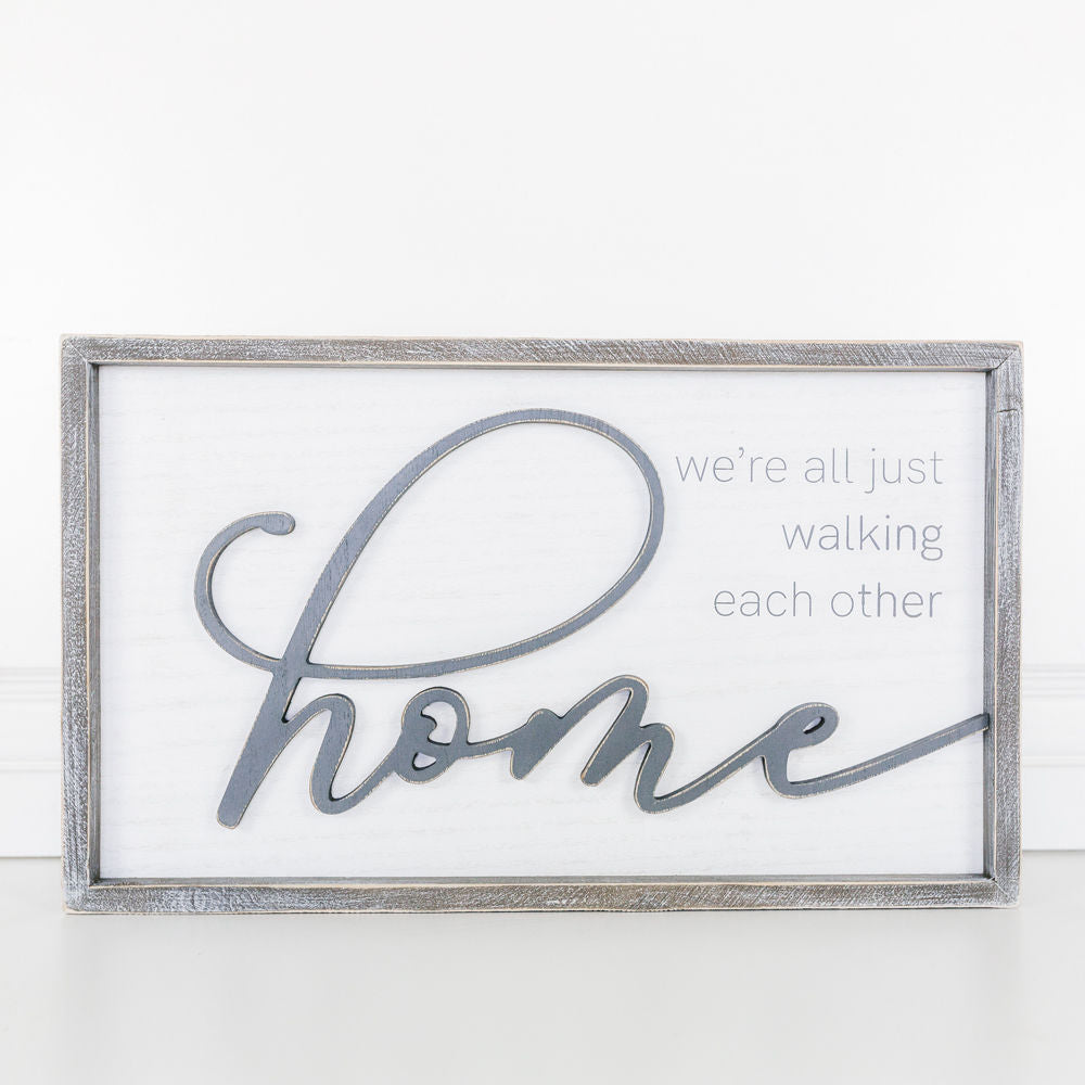 HOME Wood Framed Sign - Sympathy & Remembrance Decor