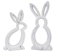 Bunny Outline Decor Set of 2