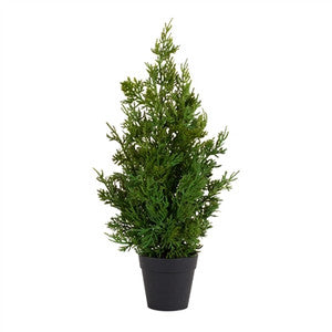 Potted Pine Tree Faux Decor - 19" Green