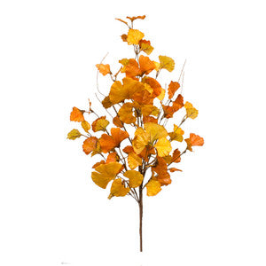 Fall Gingko Leaf Decorative Spray