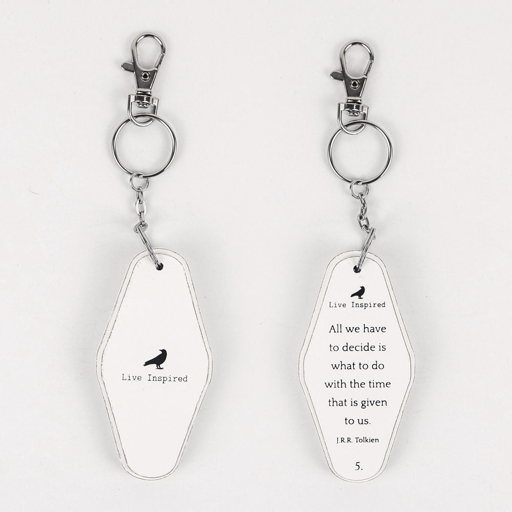 Dwella Decor Reversible Wood Keychain