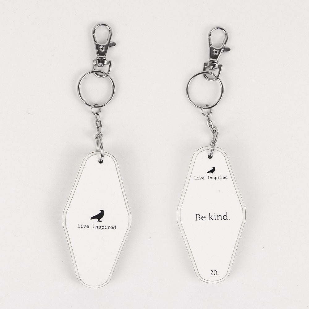 Be Kind Reversible Wood Keychain