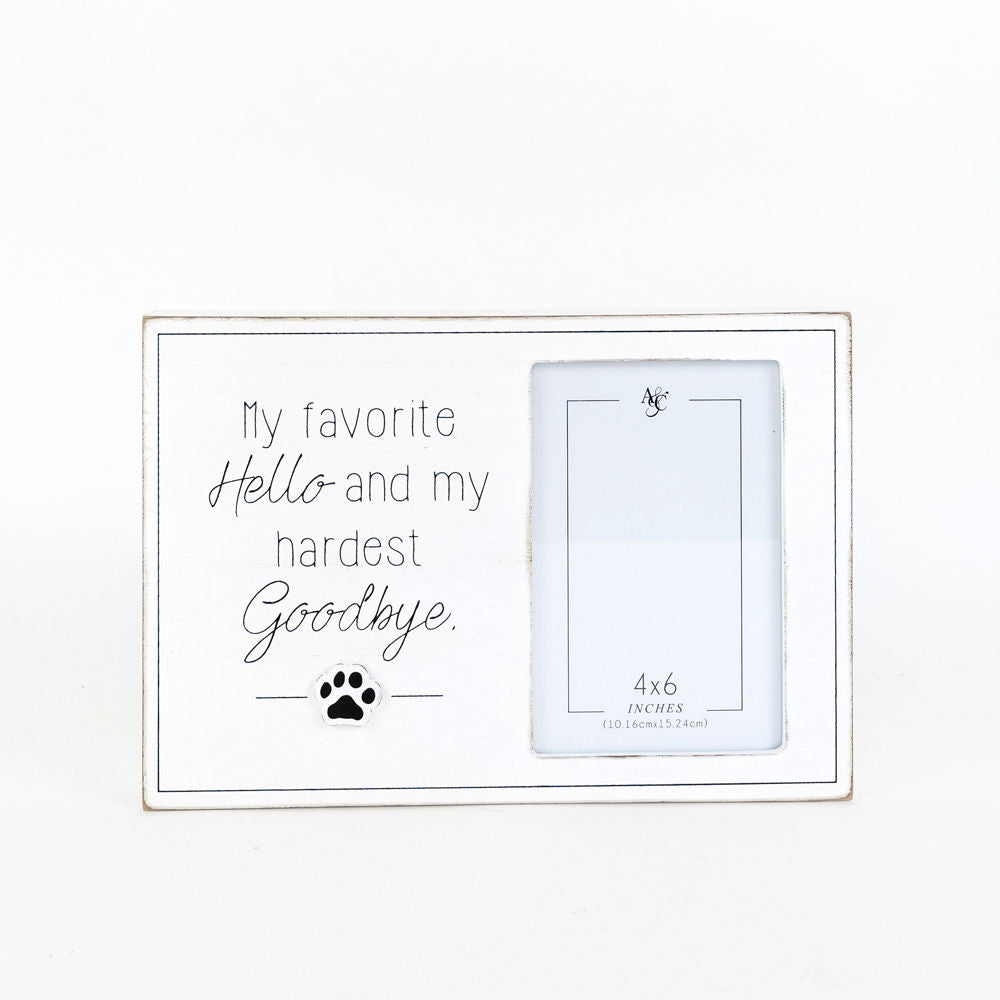 Hello/Goodbye Pet Memorial Photo Frame