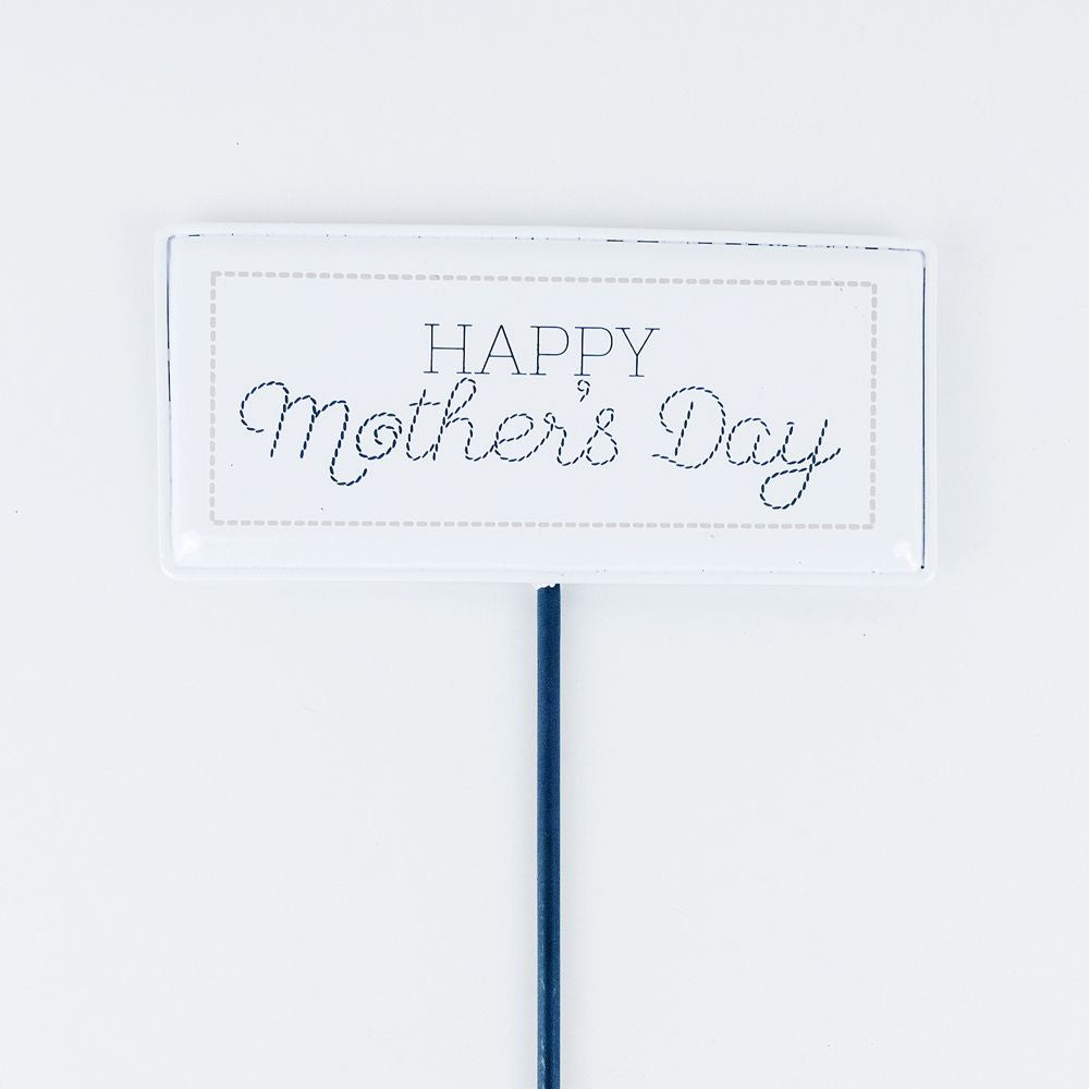 Mothers Day Enamel Pick - White & Grey