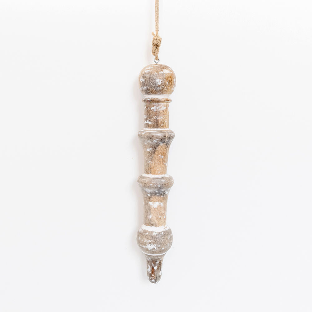 Mango Wood Icicle Ornament - Believe In Kindness Collection