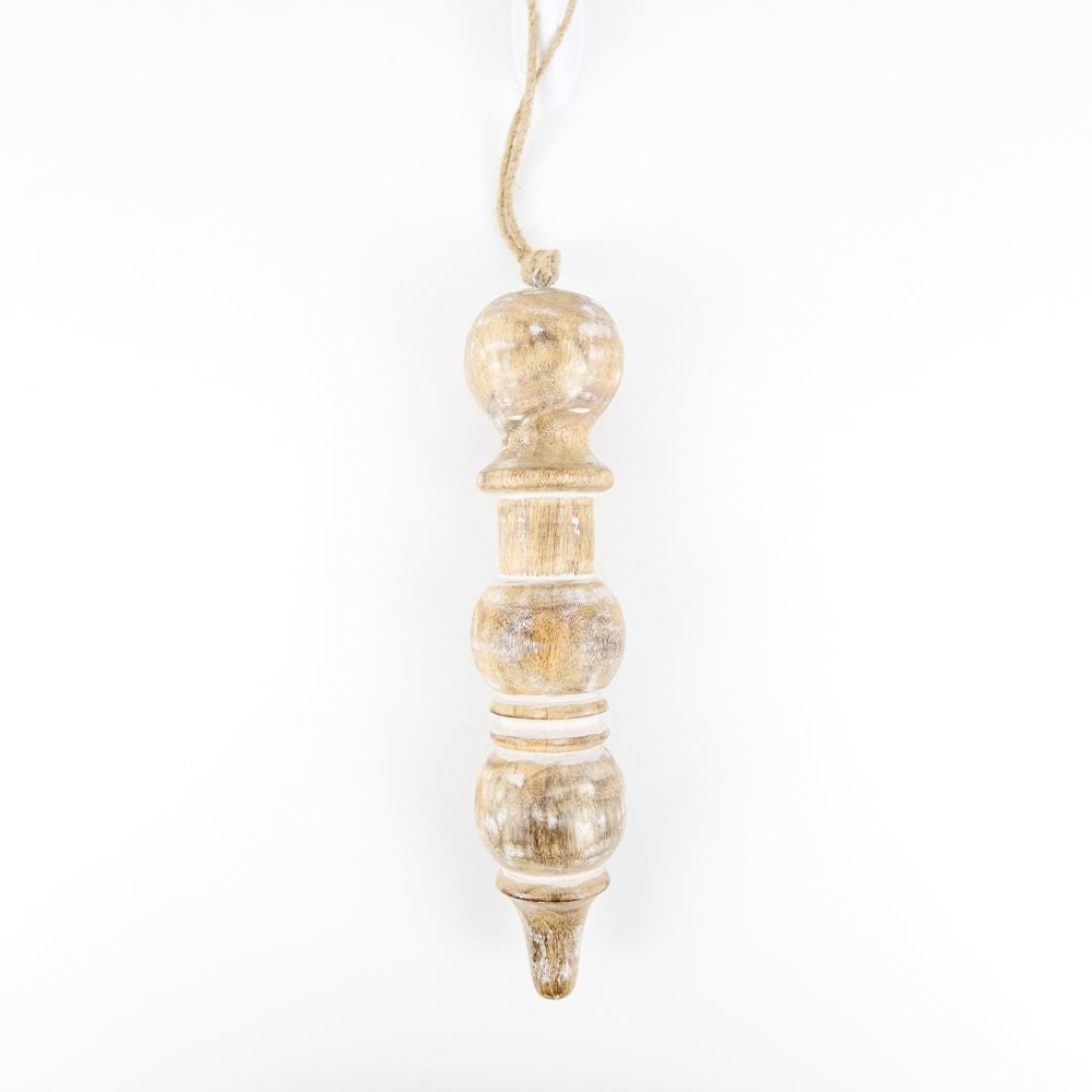 Mango Wood Icicle Ornament - Believe in Kindness Collection
