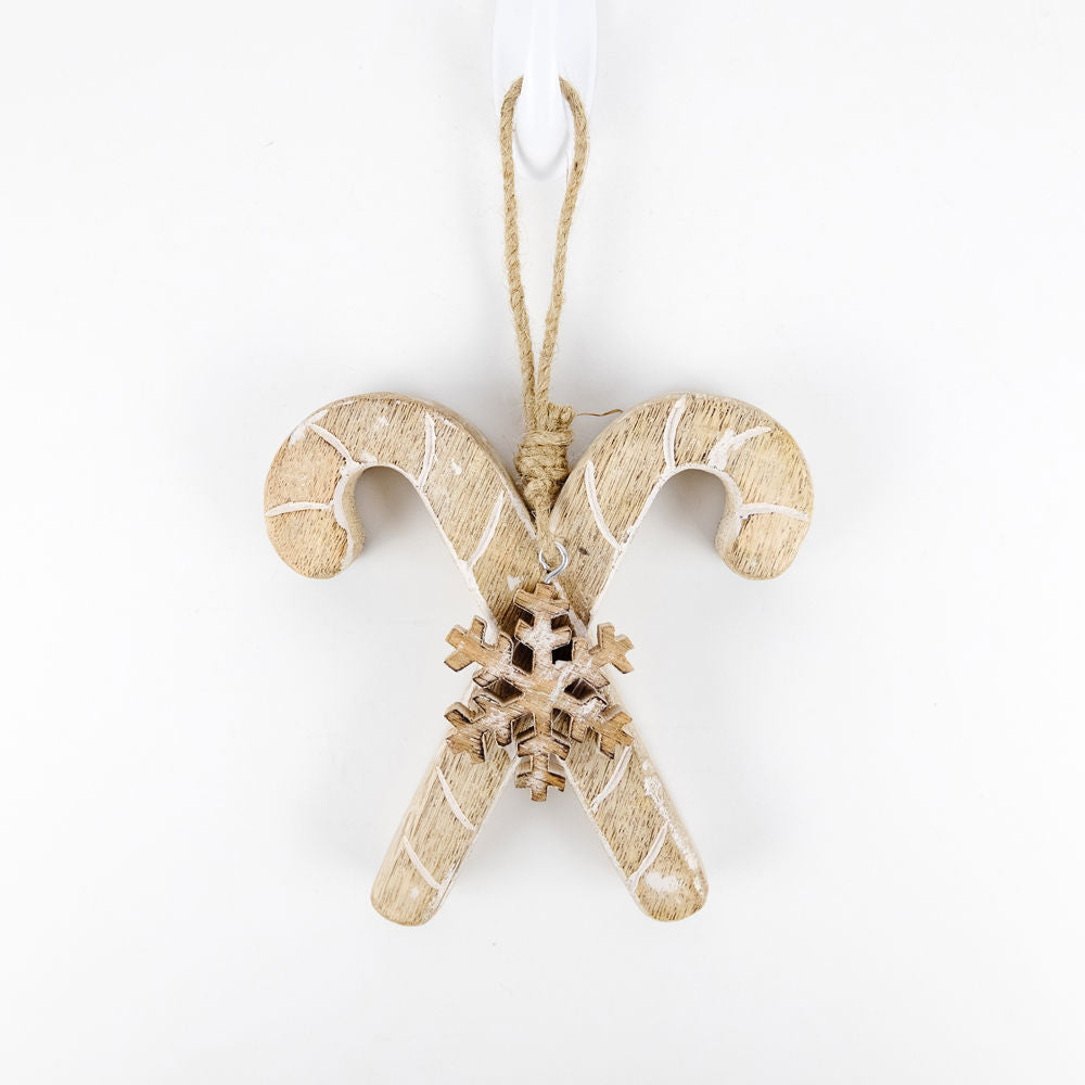 Mango Wood Candy Cone Ornament - Believe In Kindness Collection
