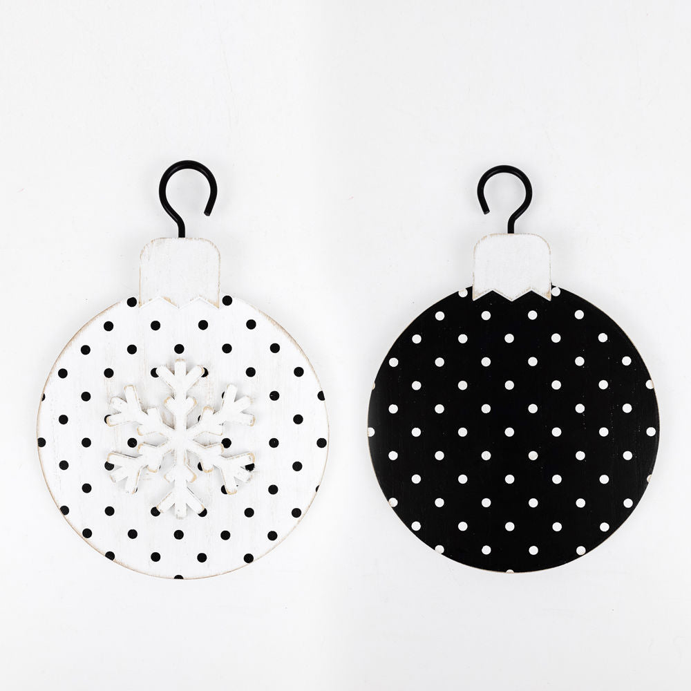 Snowflake Wood Ornament - Believe In Kindness Collection