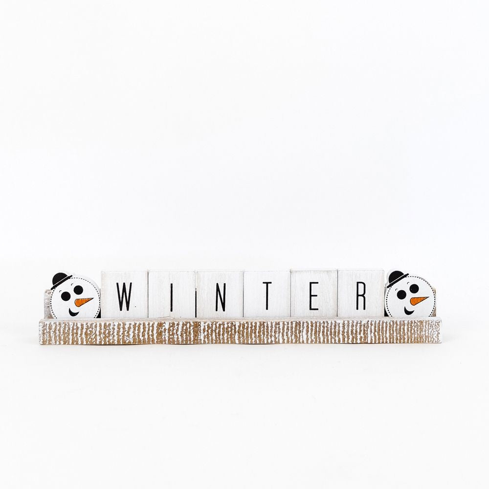 Winter Wooden Ledgie Kit - Multicolor Christmas Decor