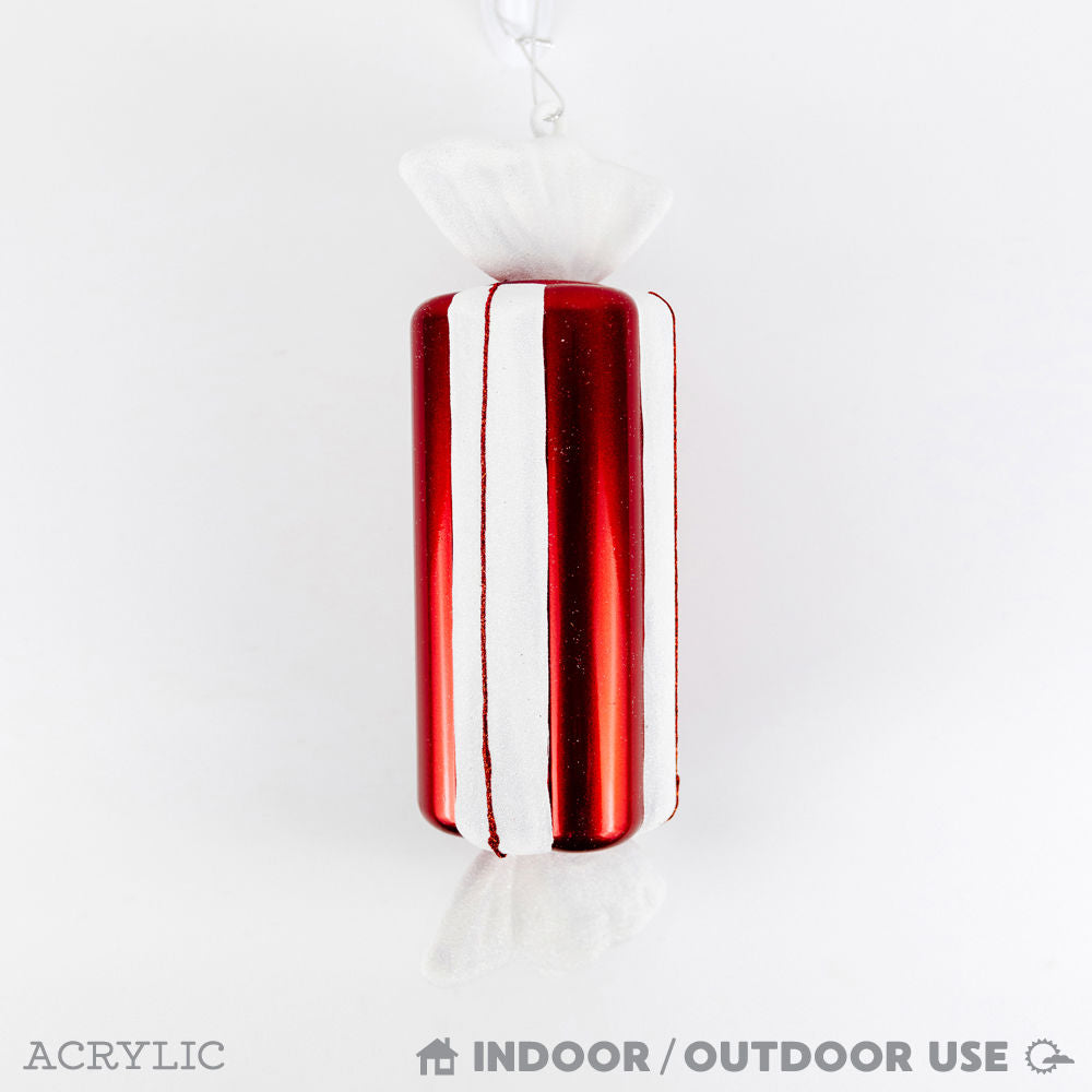 12" Acrylic Candy Cane Ornament - Believe in Kindness
