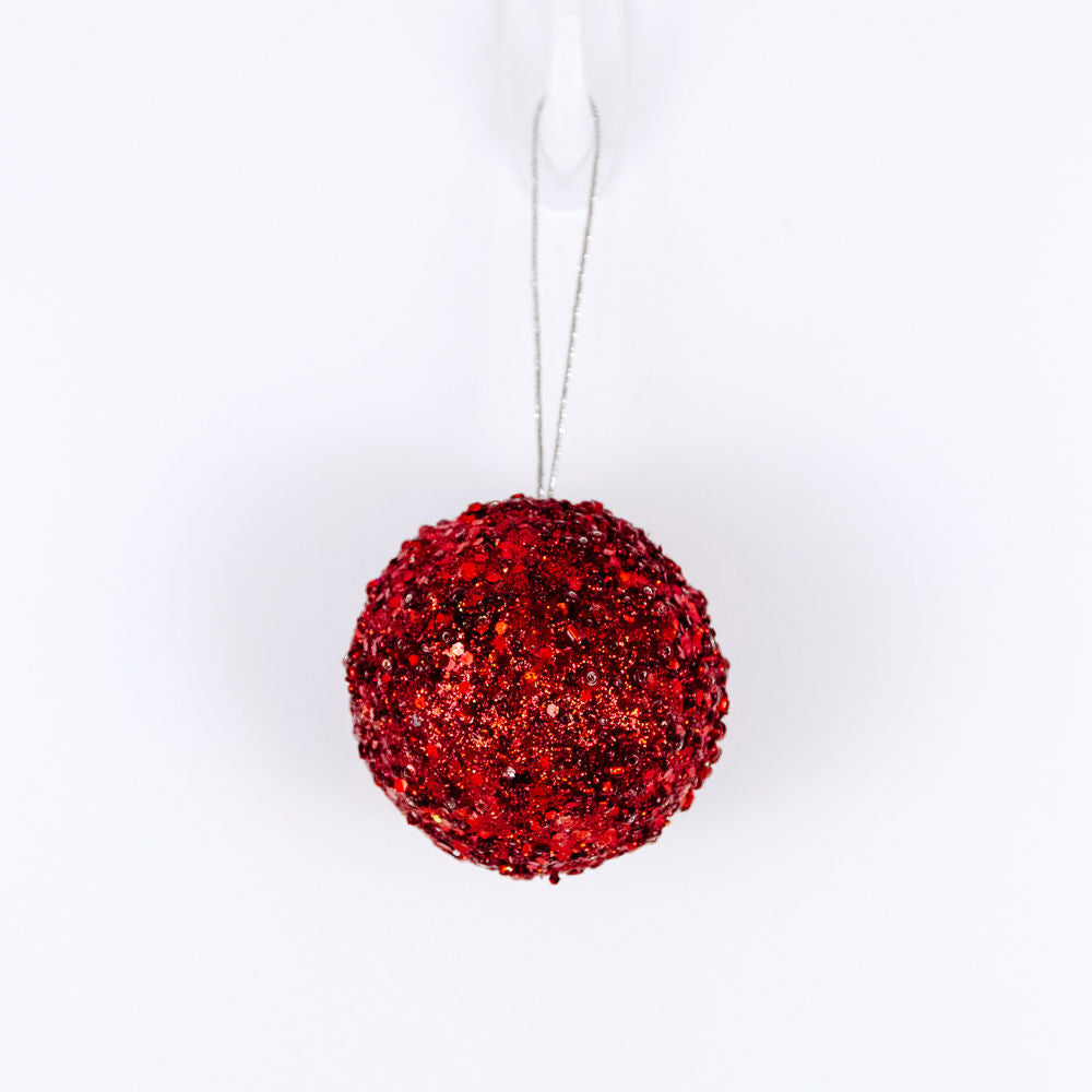 3" Red Jewel Ball Ornament | Believe In Kindness Collection