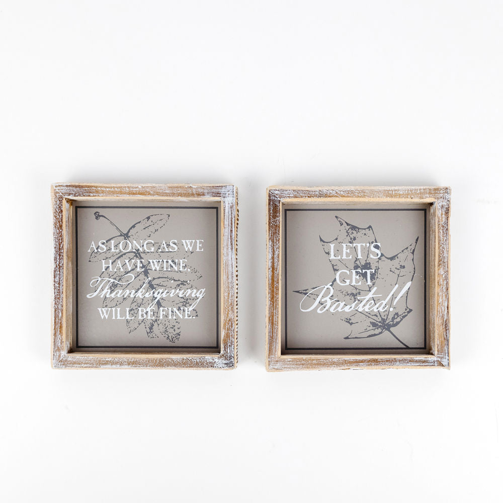 Wood Framed Casserole Sign - Blacks & Whites