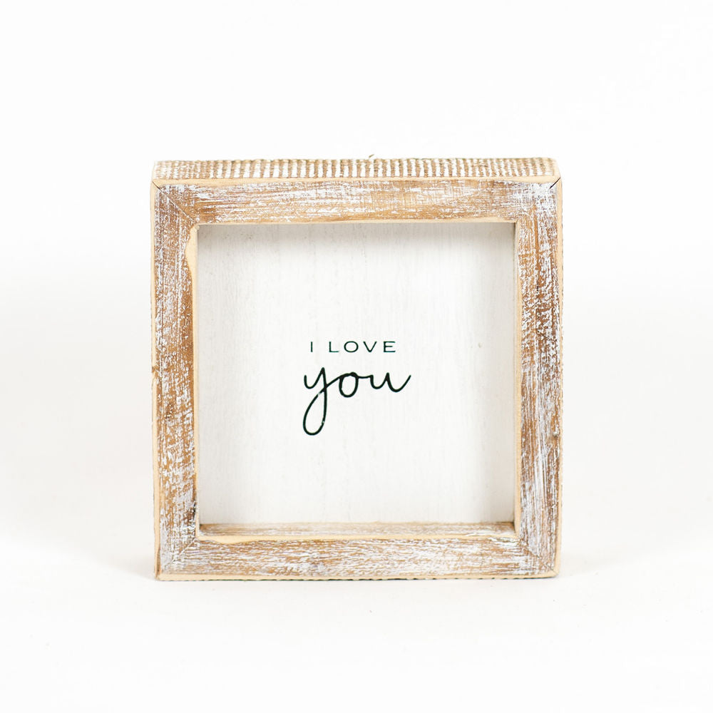 5x5 Love Wood Frame Sign
