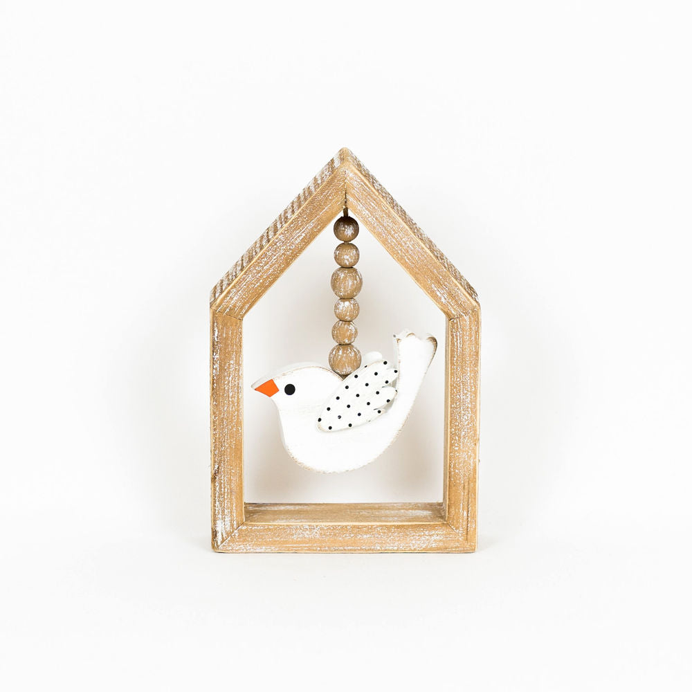 Reversible Wood Birdhouse Cutout - Multicolor
