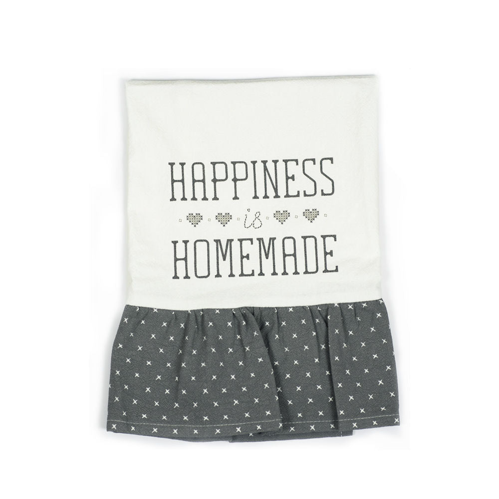 Happiness is Homemade Dish Towel