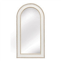 Rustic Wood & Glass Wall Mirror | 17.75" x 35"