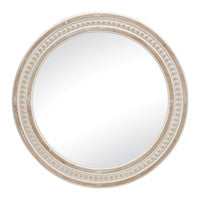 Wood and Glass Wall Mirror - 23.5"