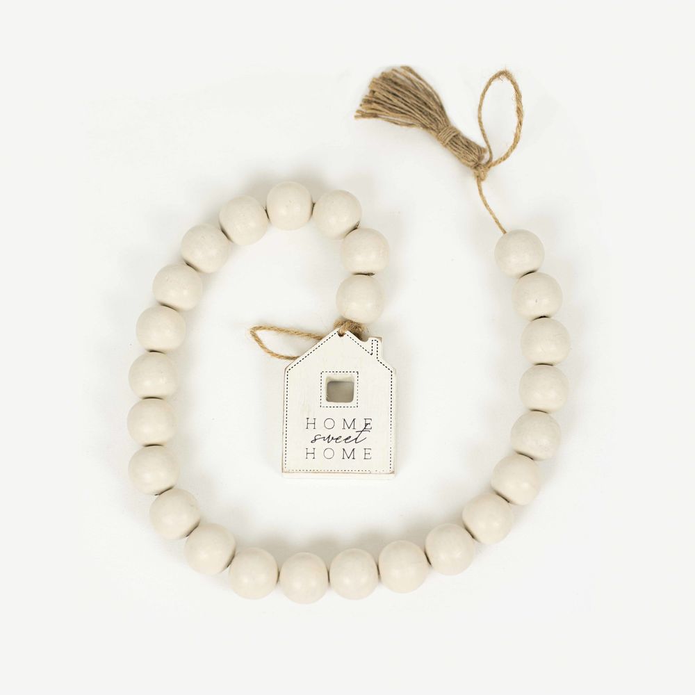 Wood Bead Garland - Home Multicolor