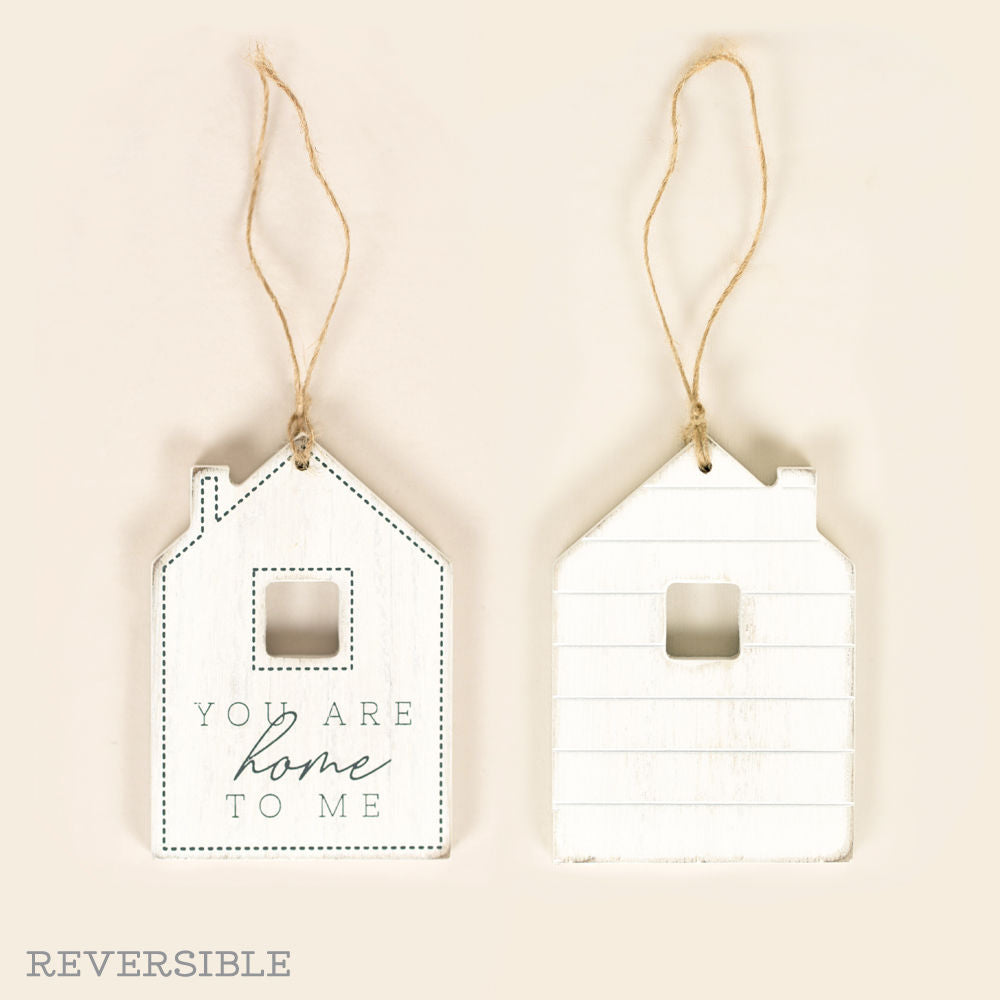 Home Wood Tag - Reversible 3x5 Farmhouse Decor Sign