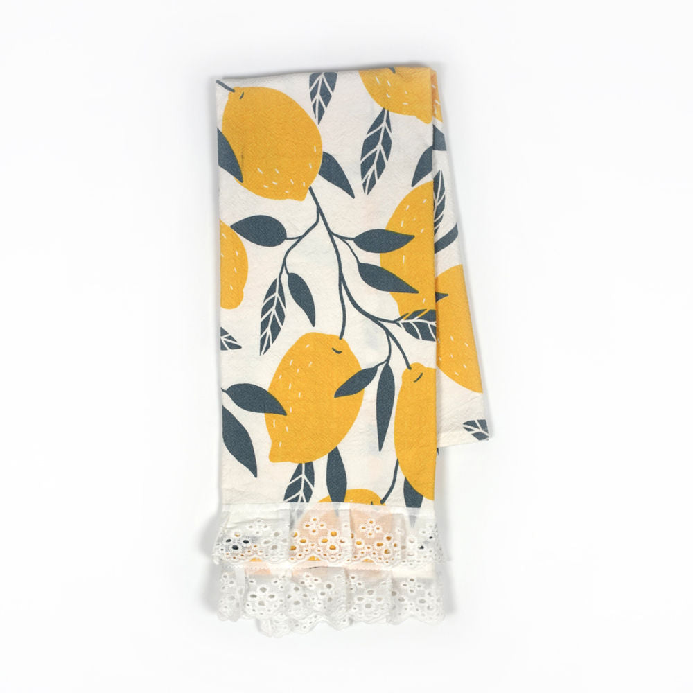 Lemon Dish Towel - Multicolor Cotton Kitchen Towel