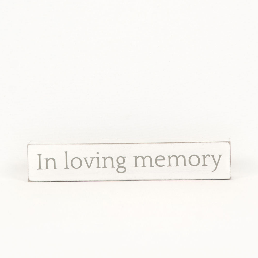 Sympathy Wood Sign - In Loving Memory