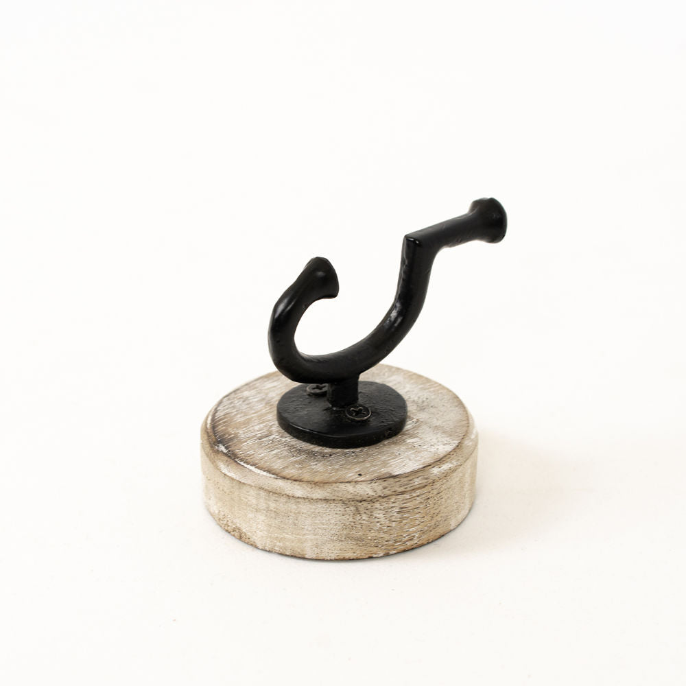 3x3x3.75 Multicolor Mango Wood Wall Hook