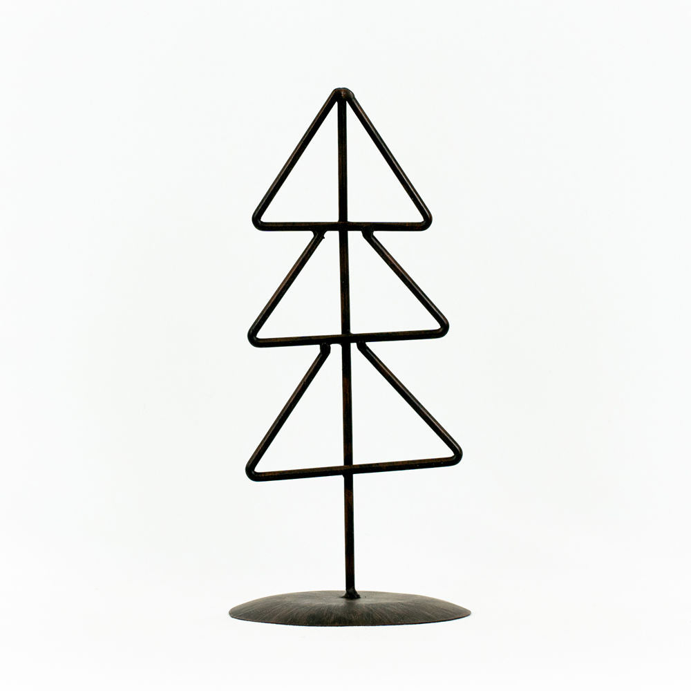 Black Triangle Metal Christmas Tree 5x10