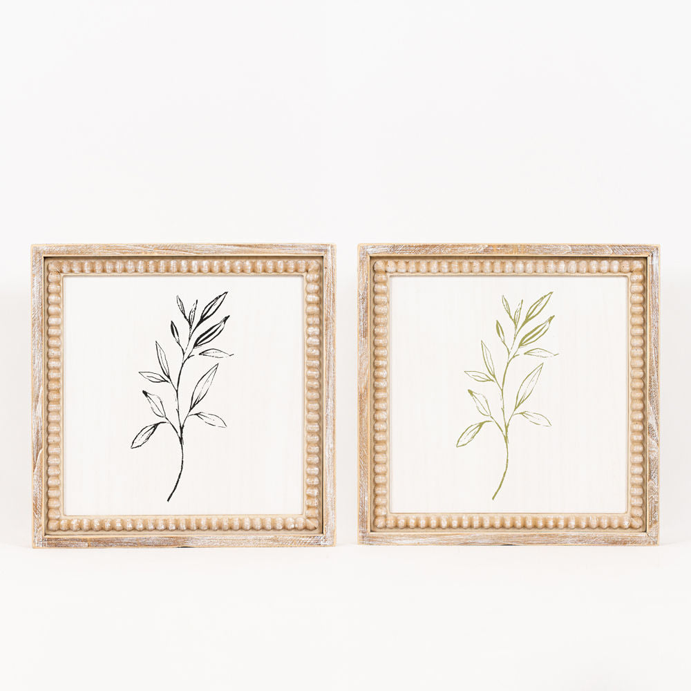 14" Reversible Herb Wood Frame Sign