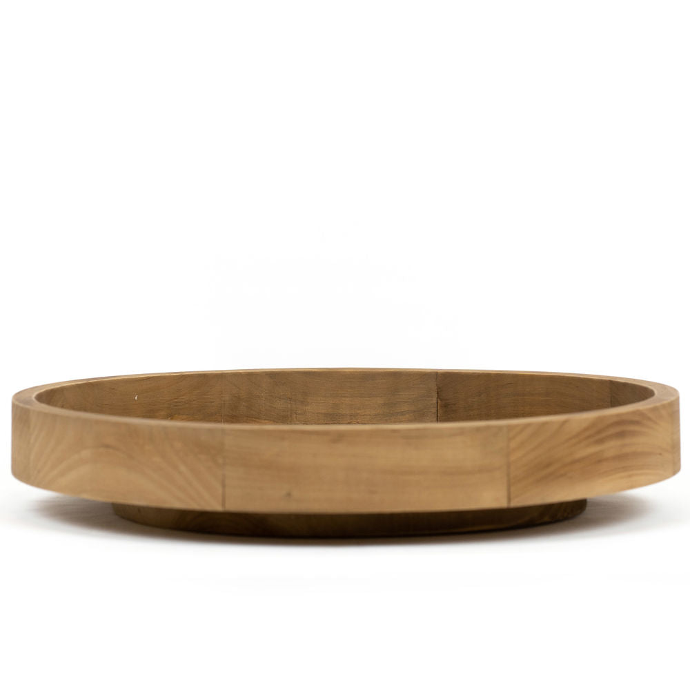 10x10 Wood Spin Tray in Natural Finish
