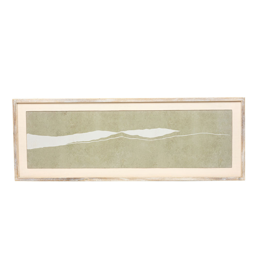 Plateau Wood Framed Sign - Cream & Grey