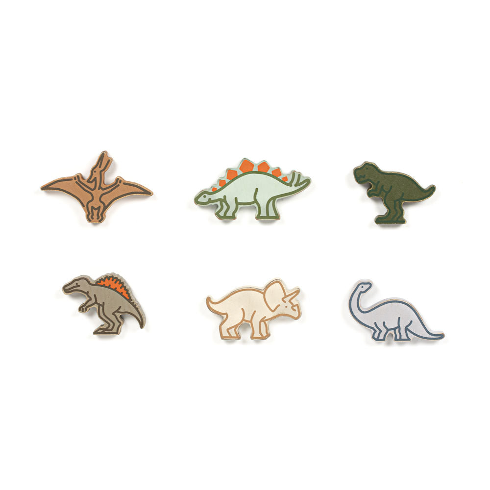 Dinosaur Wood Shapes for Letterboards - Set of 6