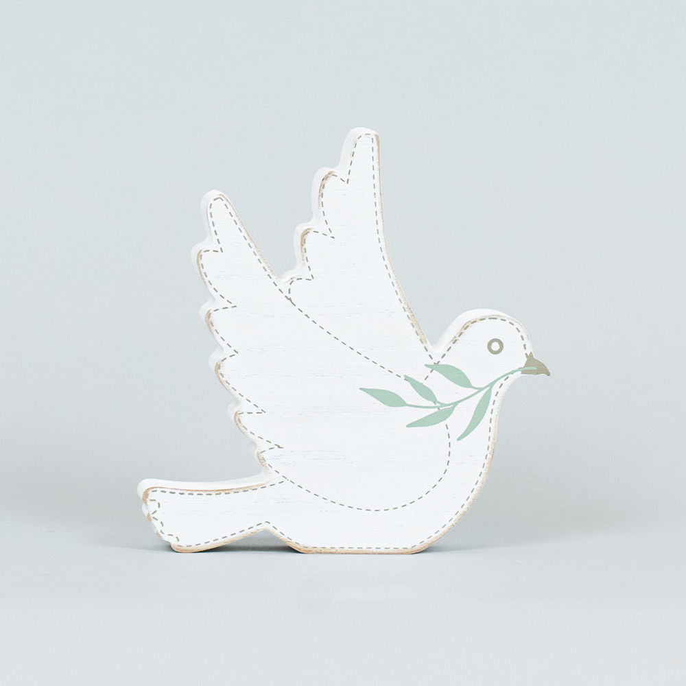 Dove Wood Decor Piece - Forever In Our Hearts Collection