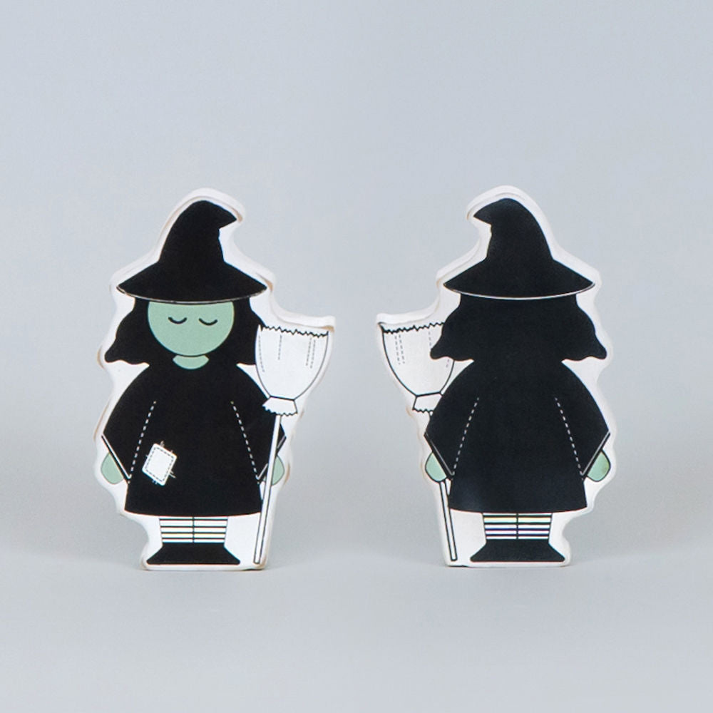 Reversible Witch Wood Cutout - Halloween Decor