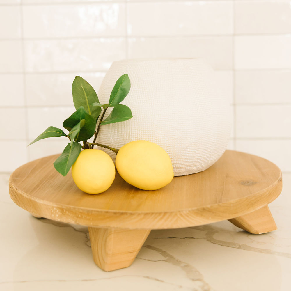 15" Natural Wood Riser - Round Display Stand