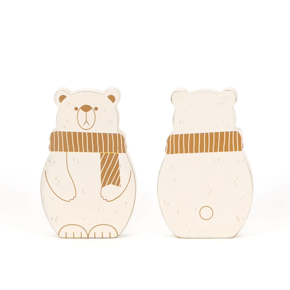 Dwella Decor Polar Bear Wooden Holiday Decoration