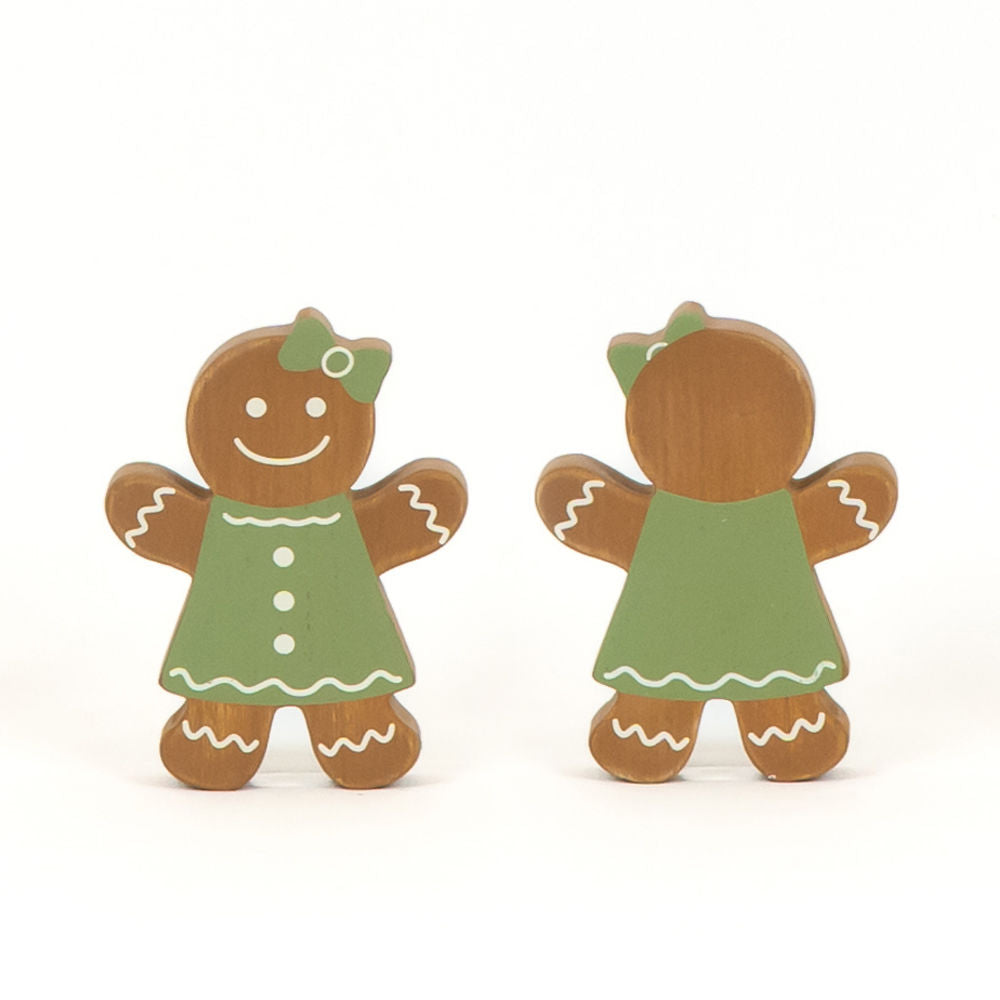 Multicolor Wooden Gingerbread Decor