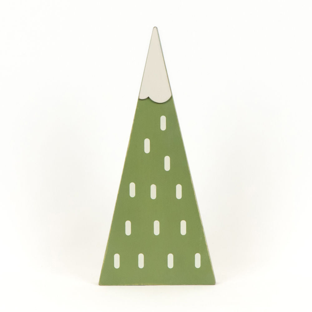 6x14 Reversible Wooden Christmas Tree - Green & White