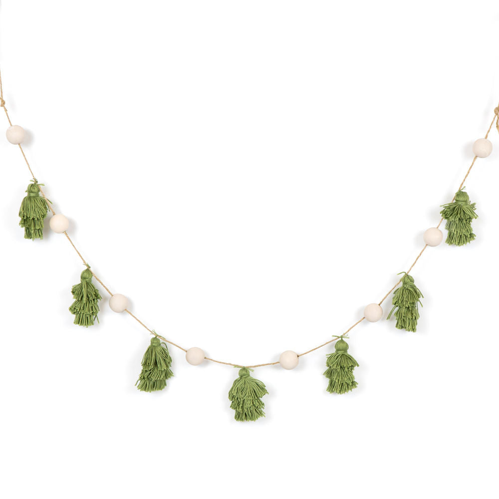 Wood Tassel Garland - Feeling Frosty Collection