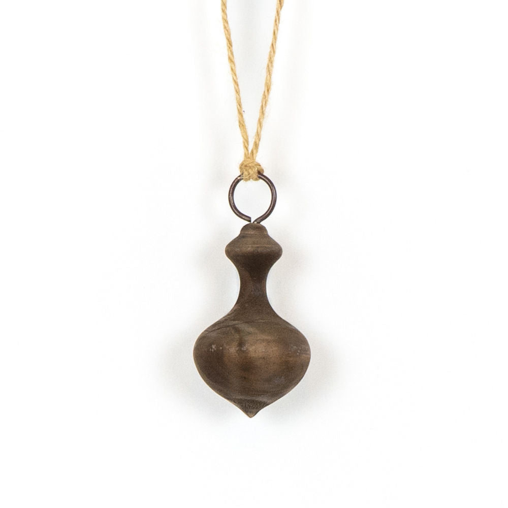 Wooden Mushroom Ornament - Winter Wishes Collection