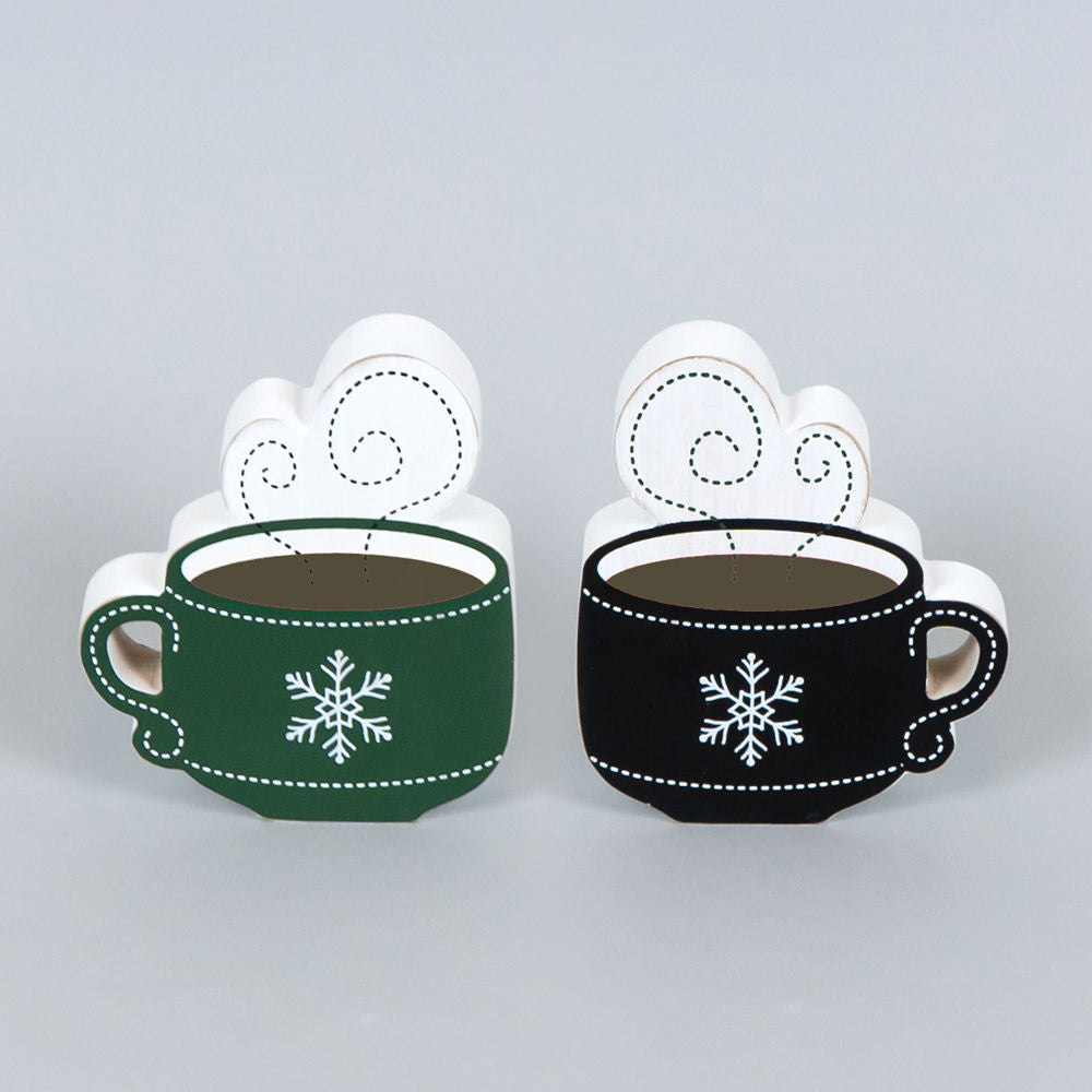 Reversible Chunky Wood Mug - Multi-Color