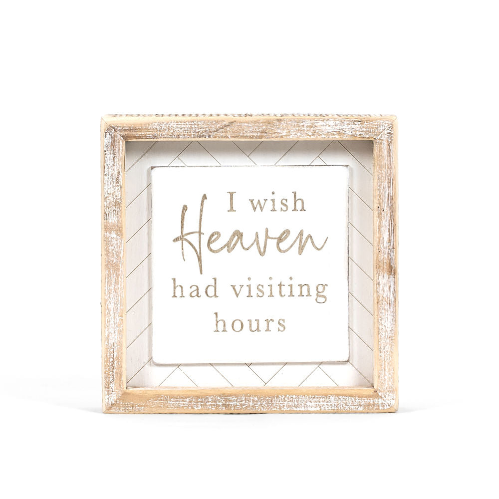 Heaven Wood Frame Sign - Memorial Decor